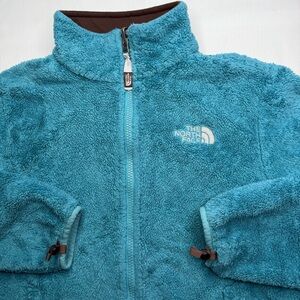 The North Face Fleece Sherpa Full Zip Jacket Outdoor Winter Women S Teal Blue